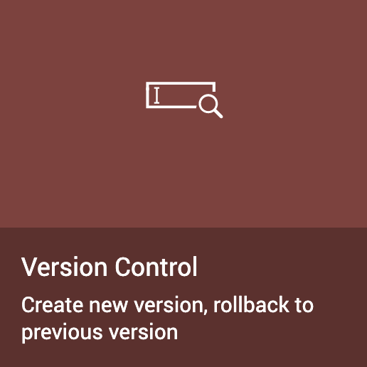 Tile for Version Control in Designer.